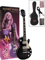 VALENCIA GRE2KCBK ELEKTRO GİTAR GYPSY ROSE SET (GIGBAG, STRAP, STICK Elektro Gitarset- Siyah- (Askı-gigbag-sticker-dvd): 