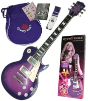VALENCIA GRE2KCPP ELEKTRO GİTAR GYPSY ROSE SET (GIGBAG, STRAP, STICK Elektro Gitarset Purple (Askı-gigbag-sticker-dvd): 
