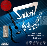 Salieri GT02 Akustik Gitar Teli - 010 Takım