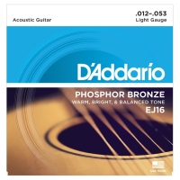DAddario EJ16 Phosphor Bronze Akustik Gitar Teli 12-53