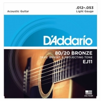 D'Addario EJ11 80/20 Bronze Akustik Gitar Teli (12-53)