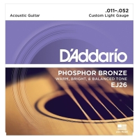 Daddario EJ26 Phosphor Bronze Custom Light Akustik Gitar Teli (011-052)